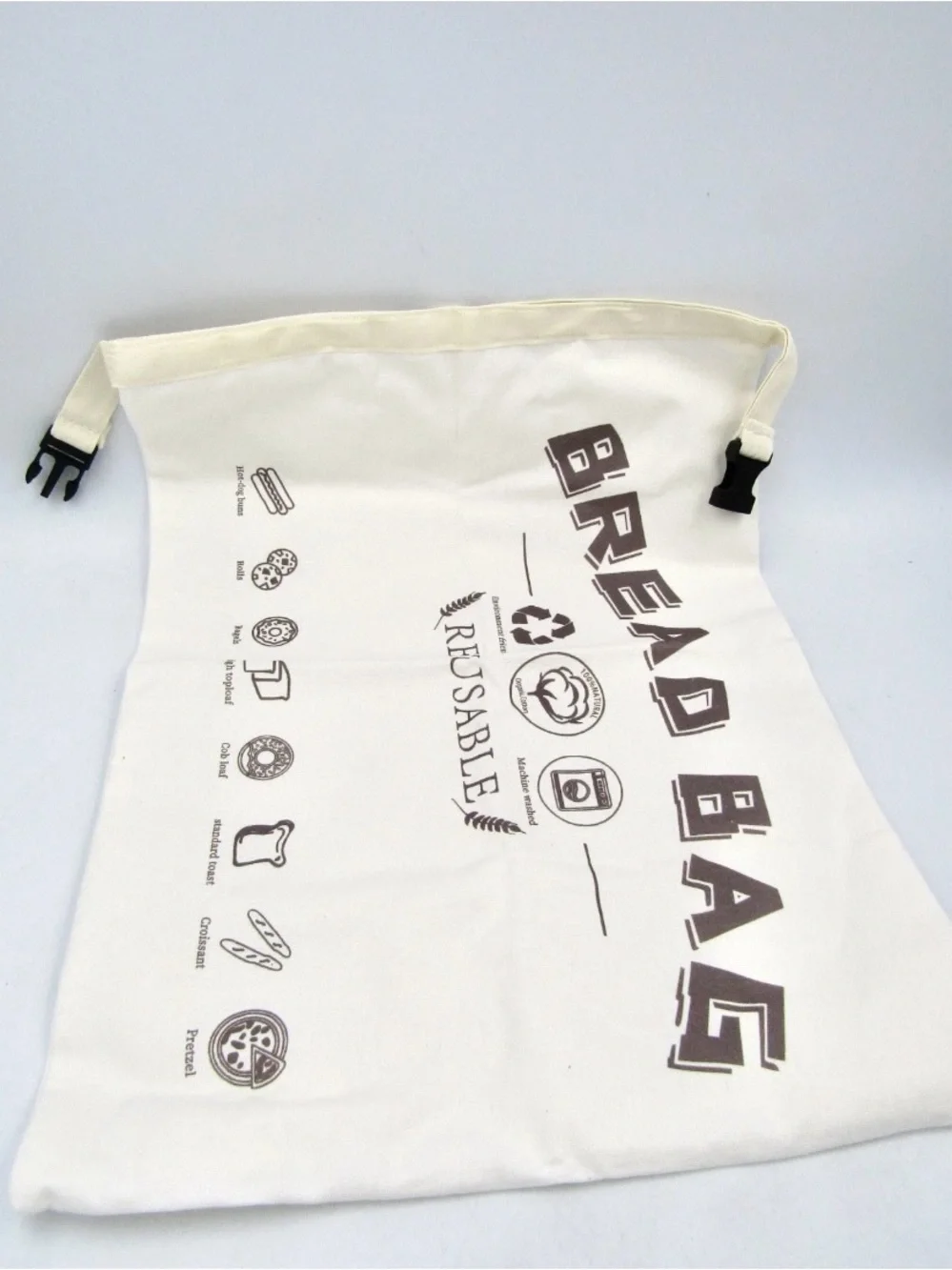 Bread Bags for Homemade Bread - 2 Packs XL Reusable Organic Beeswax Linen Cotton